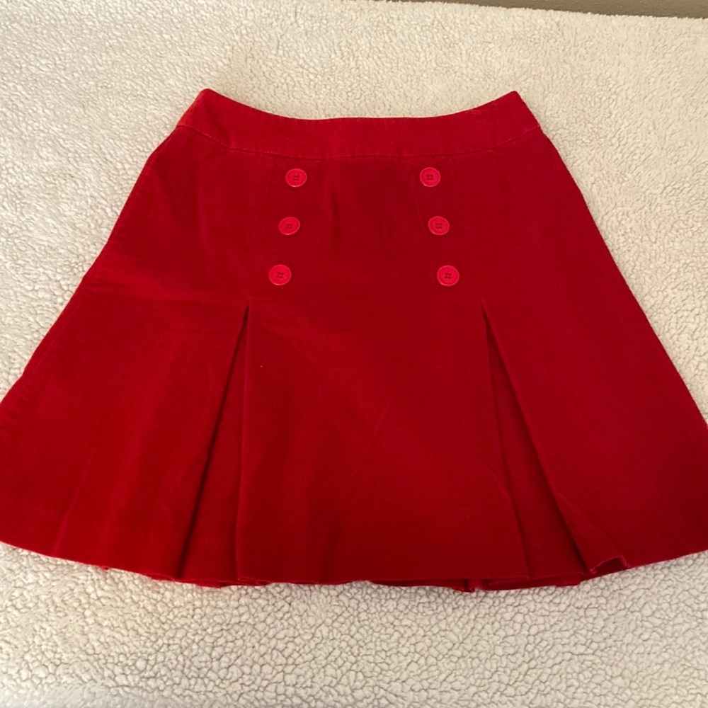 Absolutely fabulous red corduroy skirt!